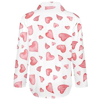 Front heart rhinestone logo blouse ピンク Front heart rhinestone logo blouse ピンク